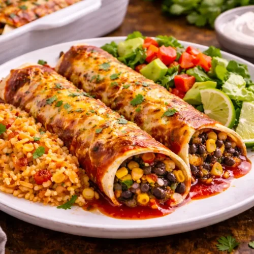 Veggie Black Bean Enchiladas