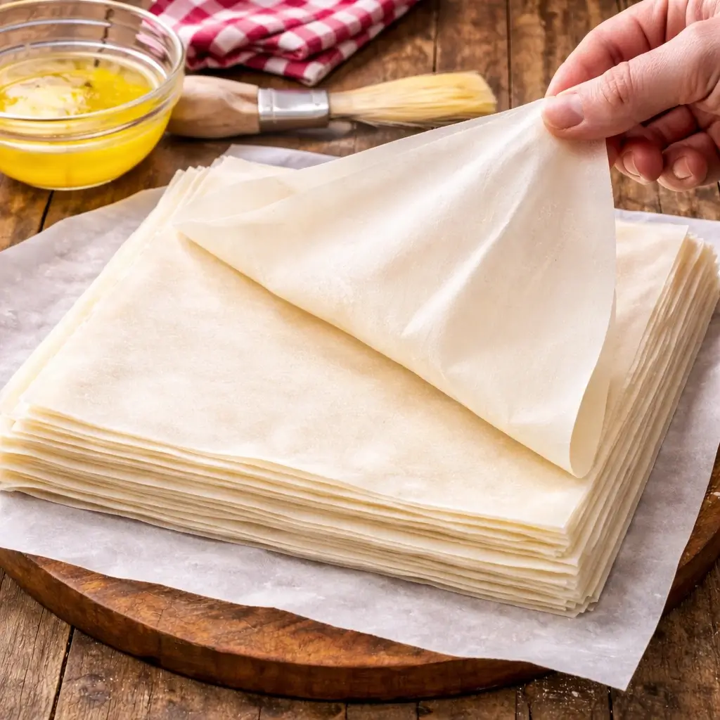 Ruffled Milk Pie with Raspberries
