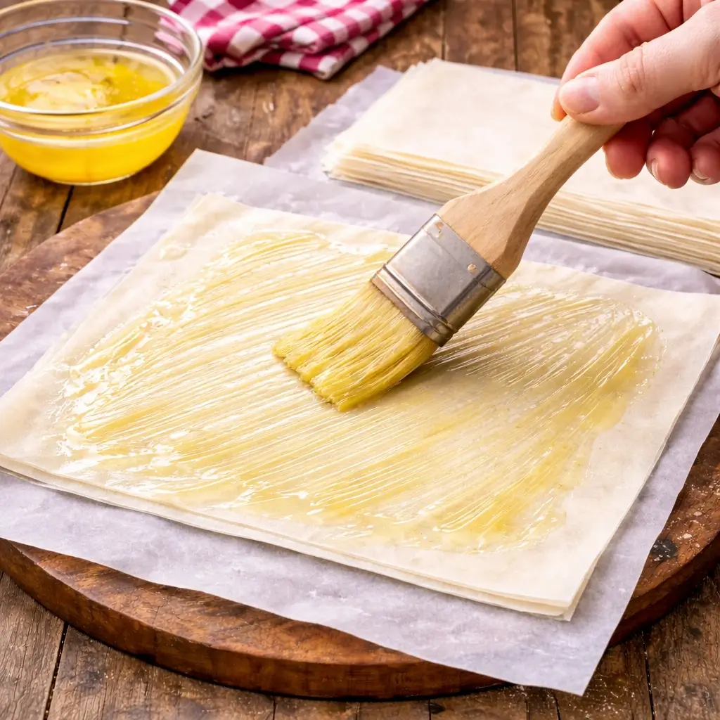 Ruffled Milk Pie with Raspberries