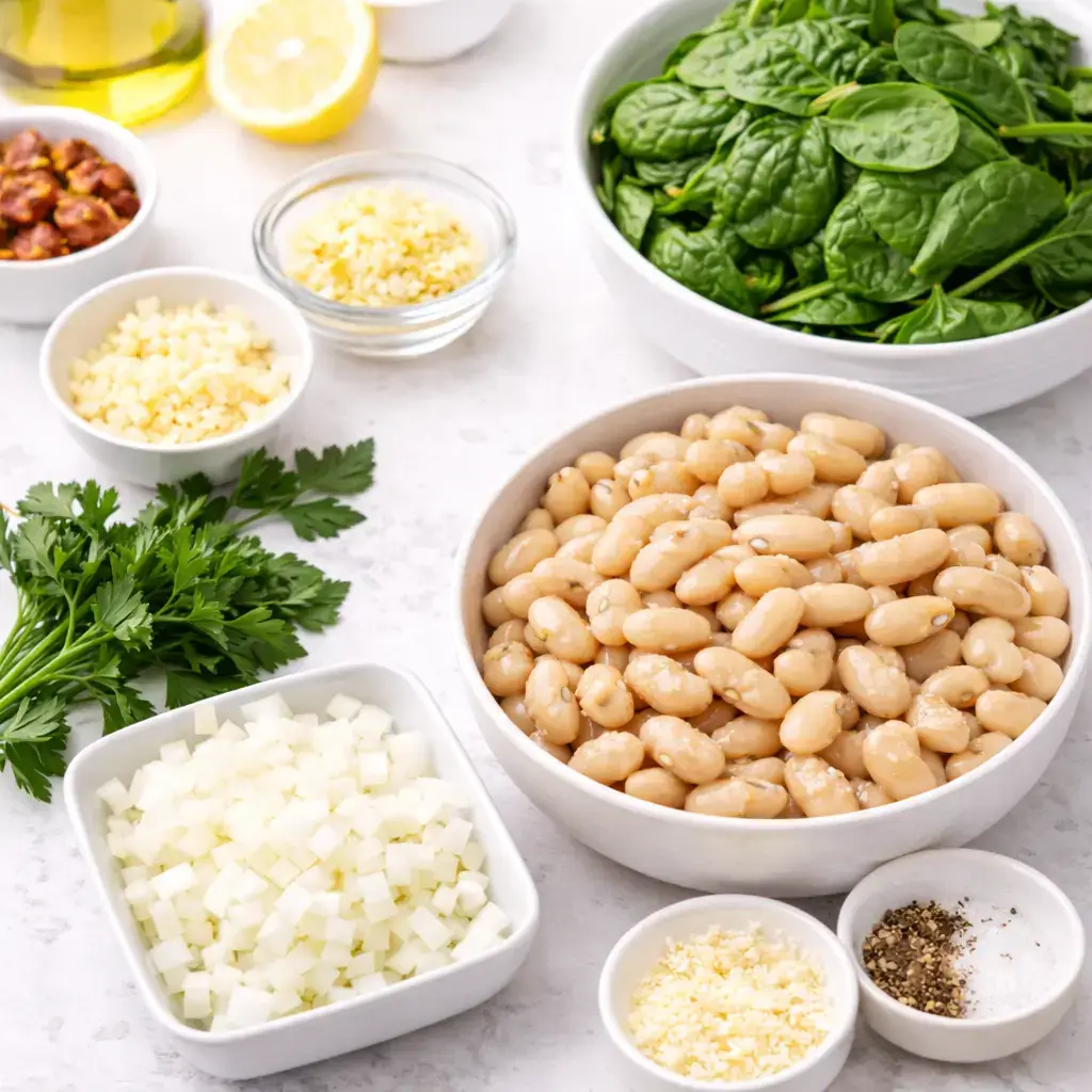 Creamy Tuscan White Bean Skillet