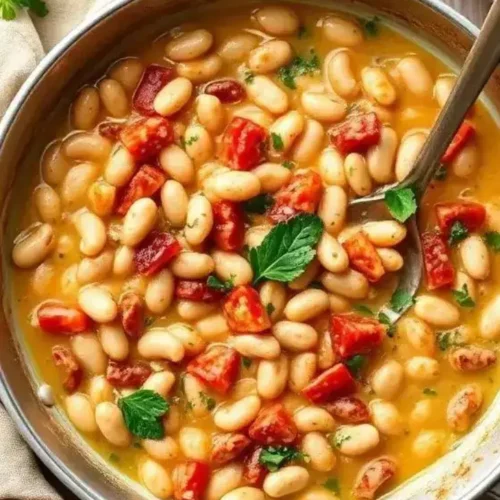Creamy Tuscan White Bean Skillet