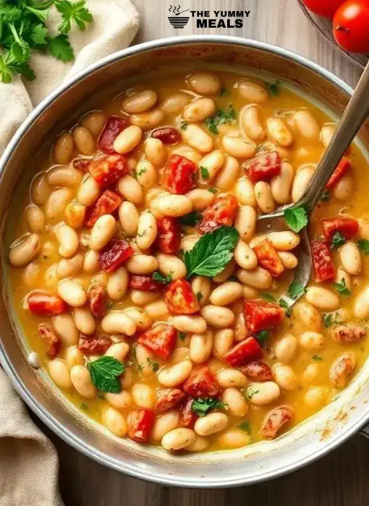 Creamy Tuscan White Bean Skillet