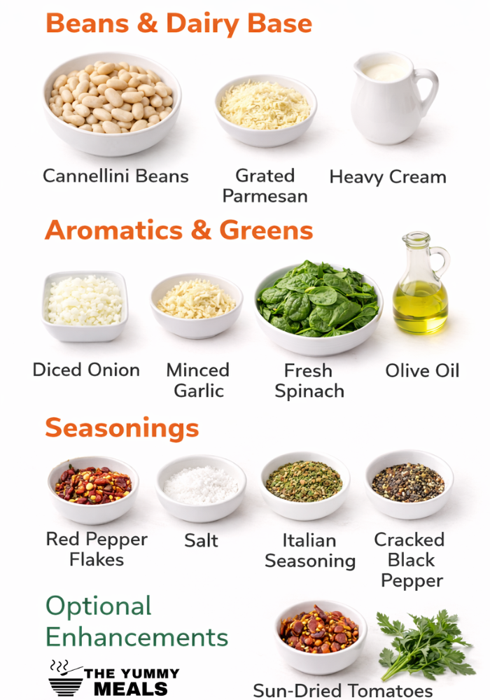 Creamy Tuscan White Bean Skillet