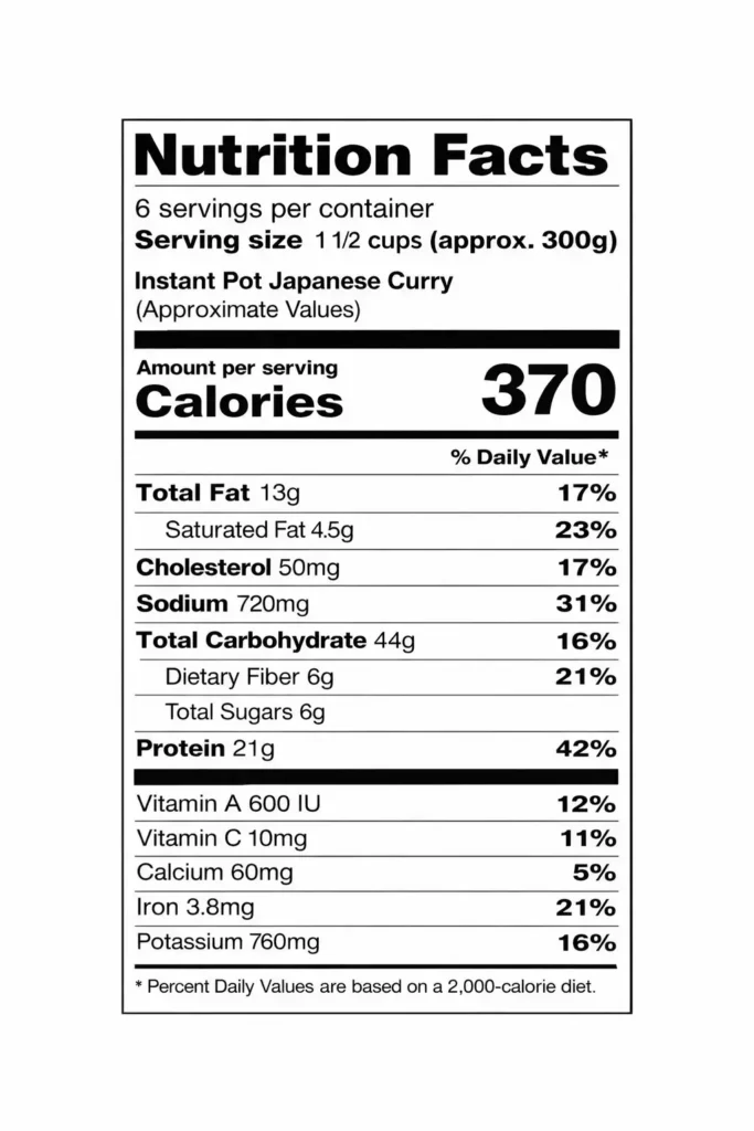 Instant Pot Japanese Curry