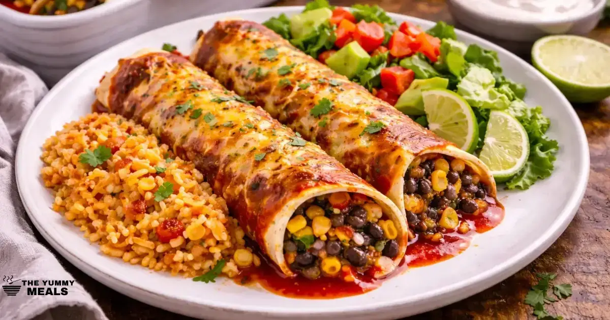 Veggie Black Bean Enchiladas
