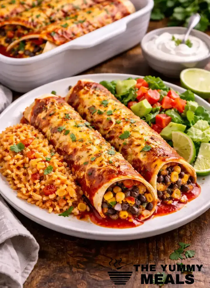 Veggie Black Bean Enchiladas