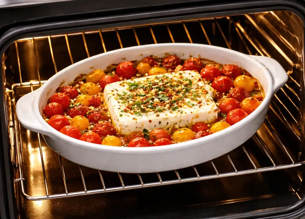 Baked Feta Dip with Cherry Tomatoes
