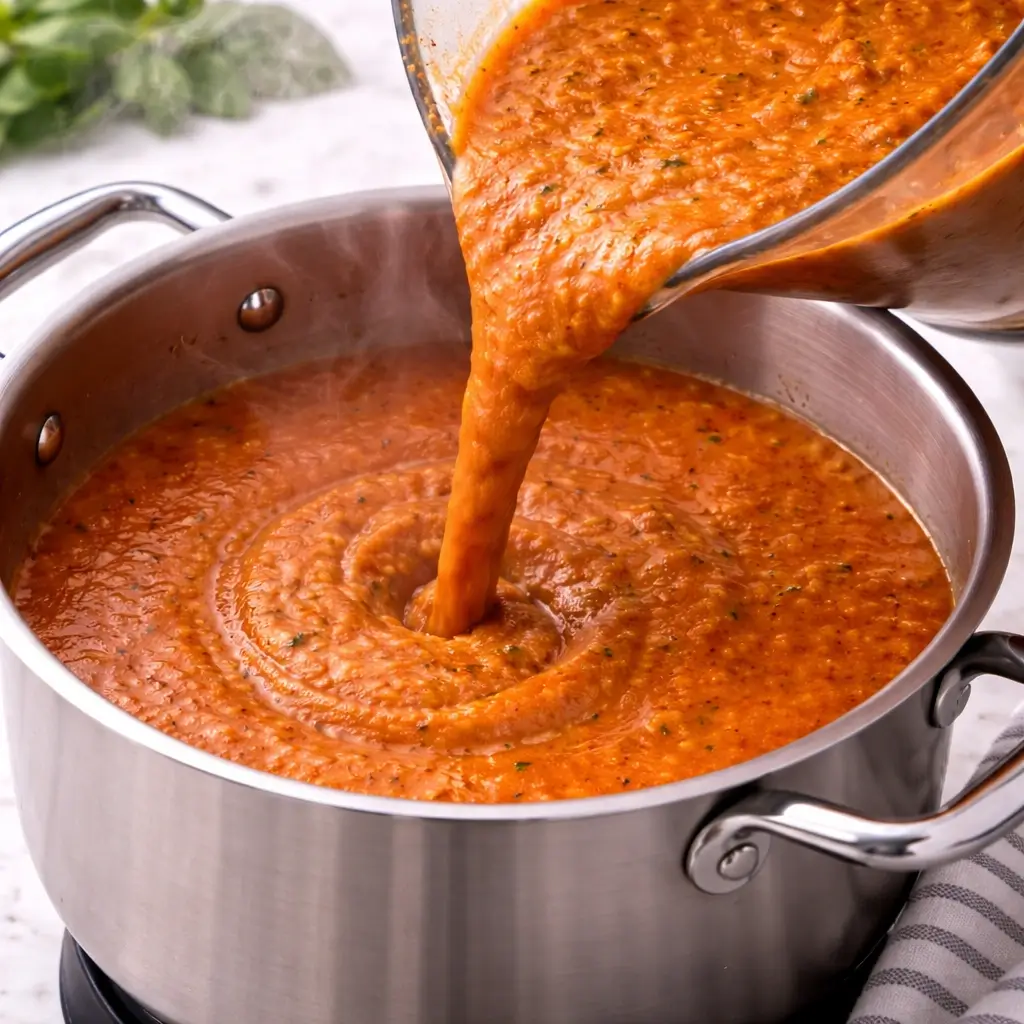 Roasted Red Pepper and Tomato Soup