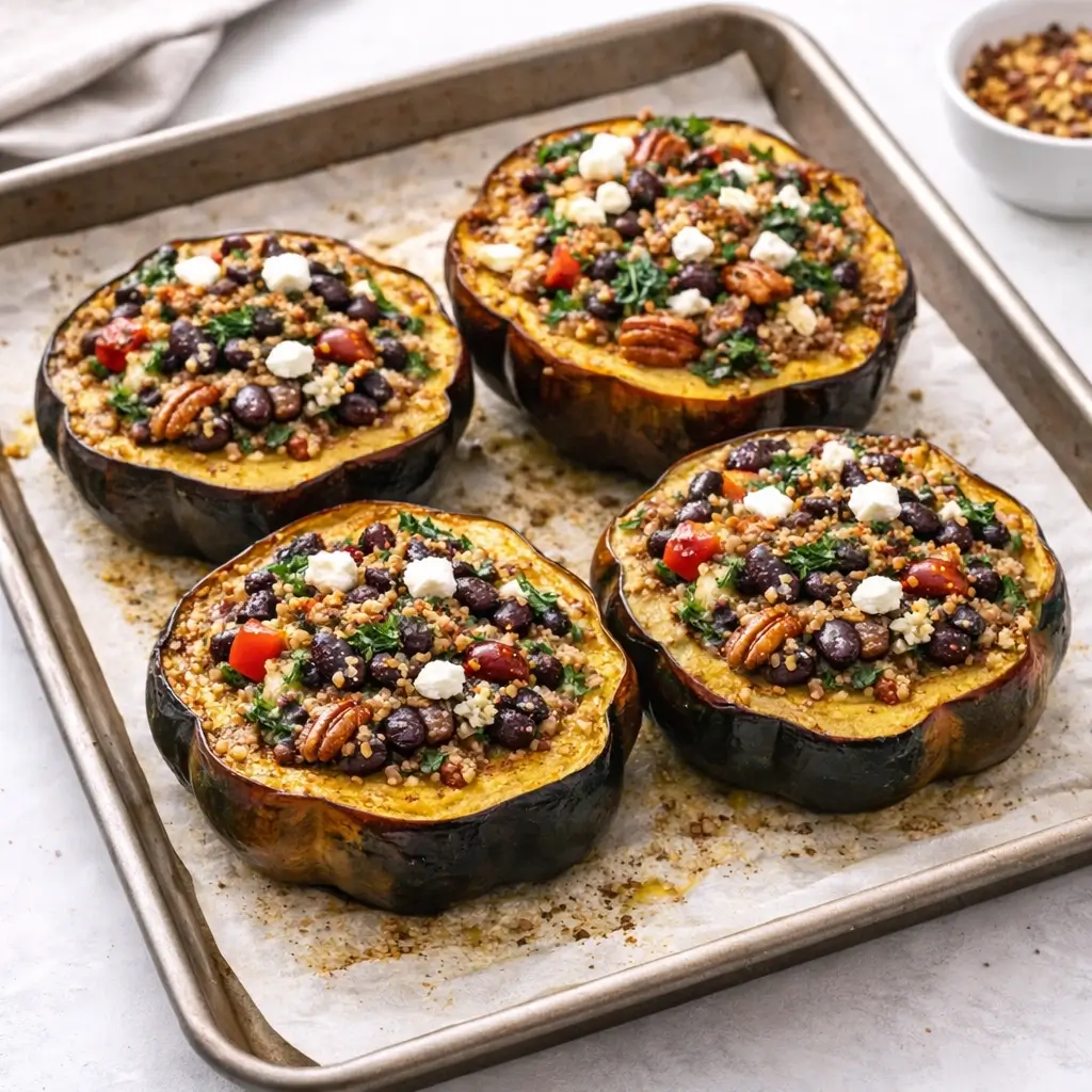 Vegetarian Stuffed Acorn Squash