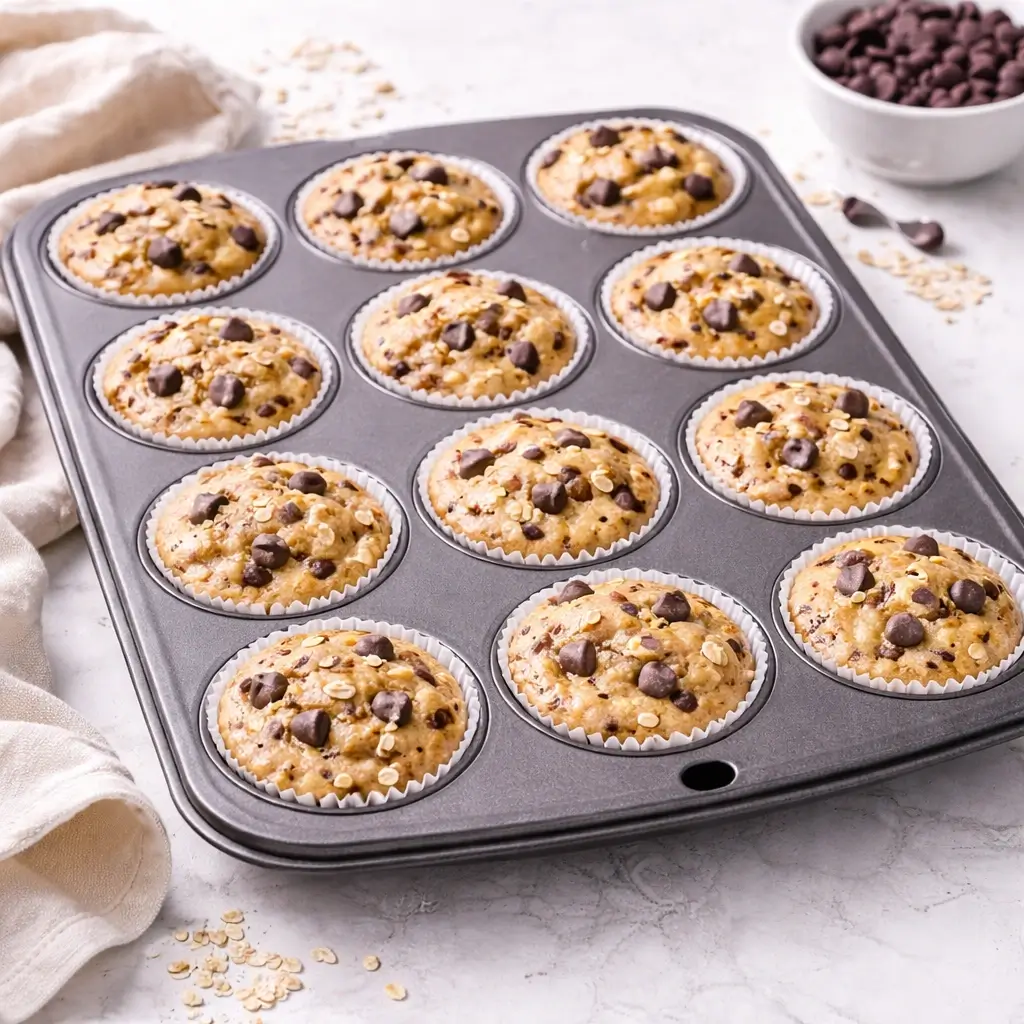 Healthy Chocolate Chip Muffins