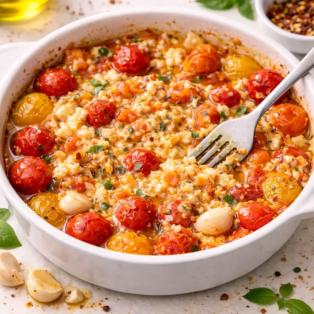 Baked Feta Dip with Cherry Tomatoes