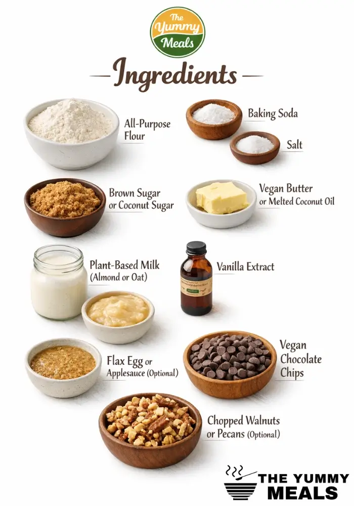 Easy Vegan Chocolate Chip Cookies