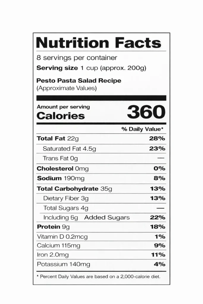 Pesto Pasta Salad Recipe