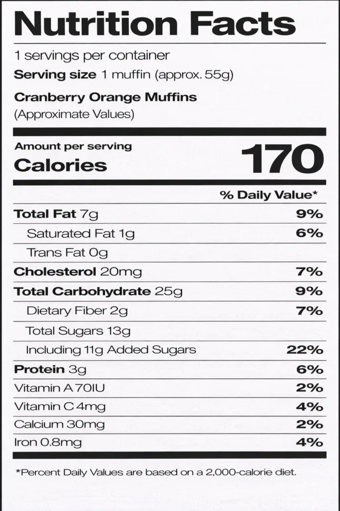 Cranberry Orange Muffins