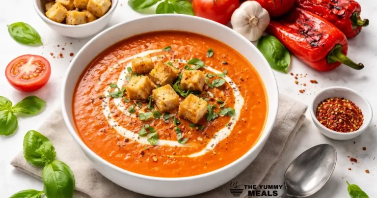 Roasted Red Pepper and Tomato Soup