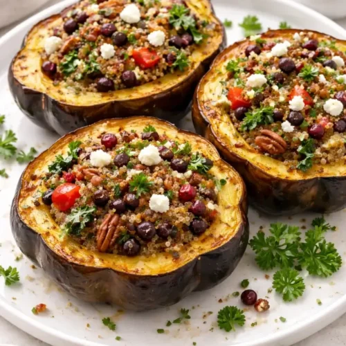 Vegetarian Stuffed Acorn Squash