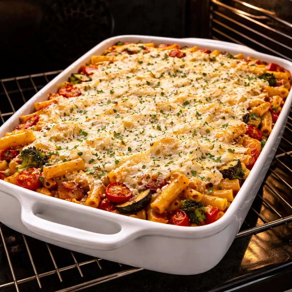 Baked Ziti with Roasted Vegetables