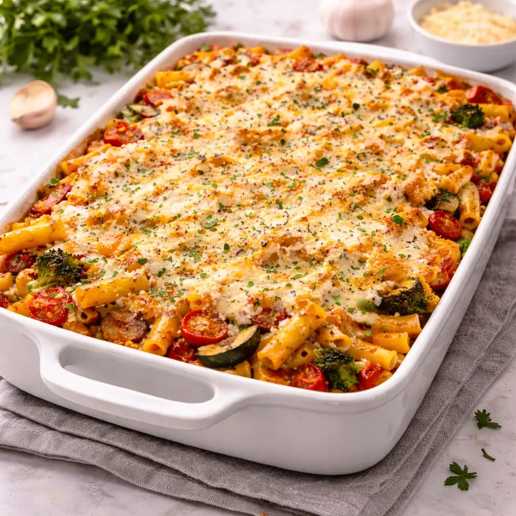 Baked Ziti with Roasted Vegetables