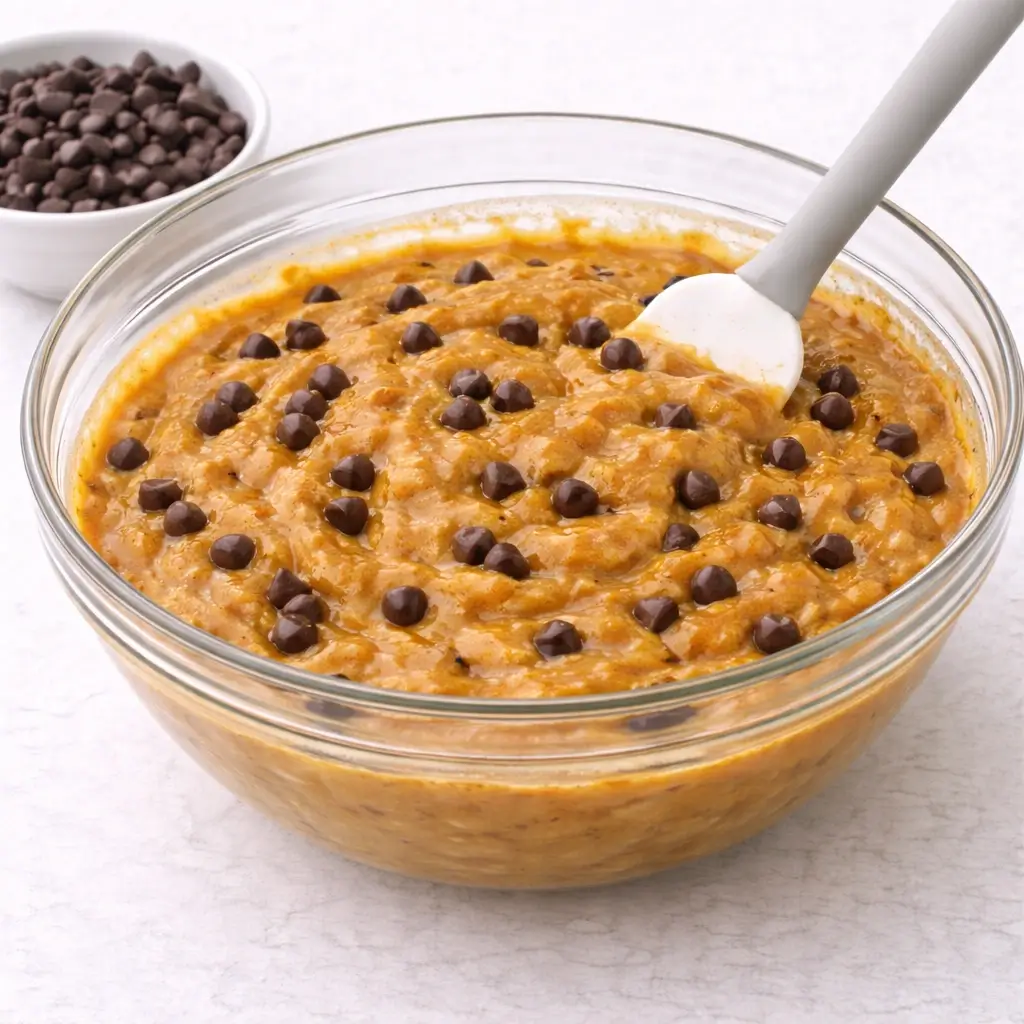 Pumpkin Banana Chocolate Chip Bread