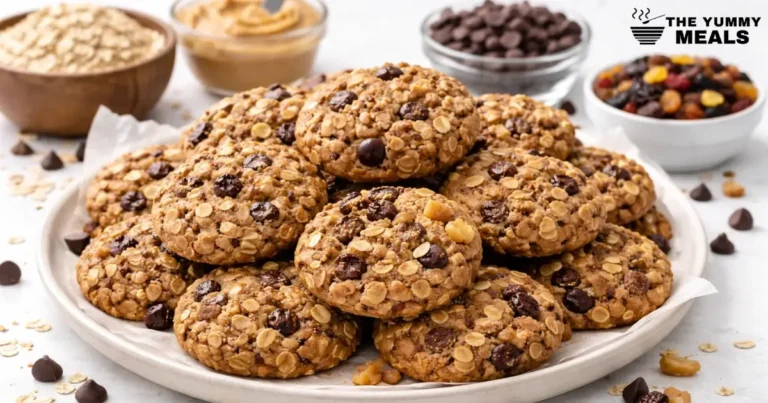 Chocolate Peanut Butter Oat Cookies