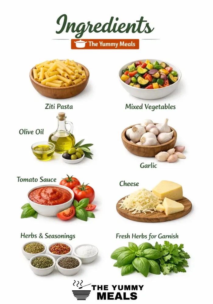 Baked Ziti with Roasted Vegetables