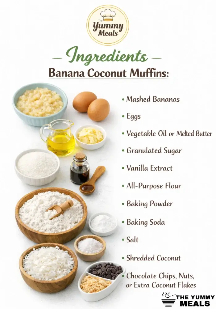 Banana Coconut Muffins