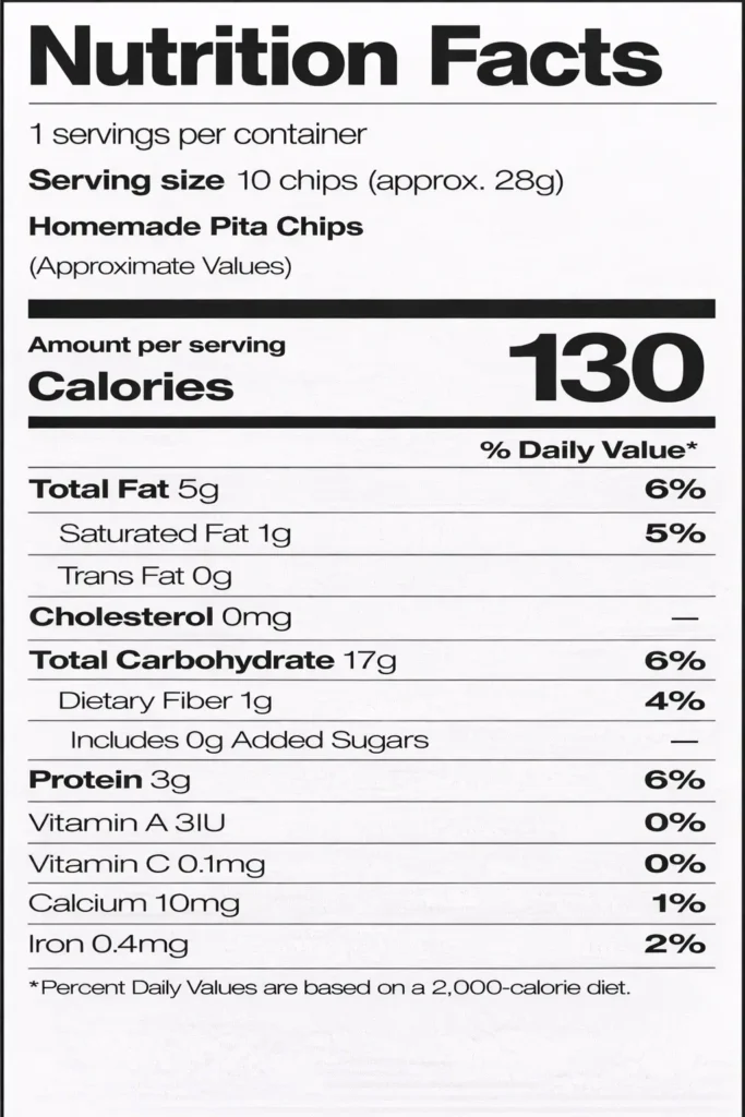 Homemade Pita Chips Recipe