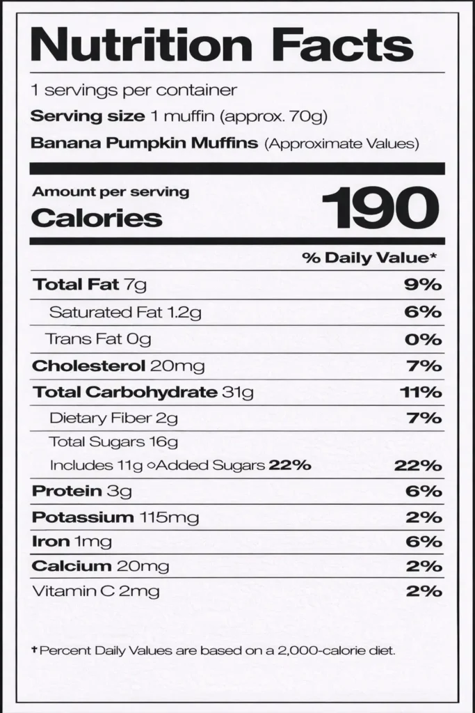 Banana Pumpkin Muffins