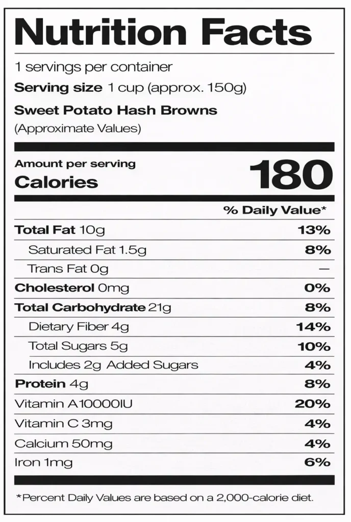 Sweet Potato Hash Browns