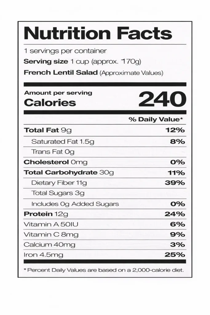 French Lentil Salad