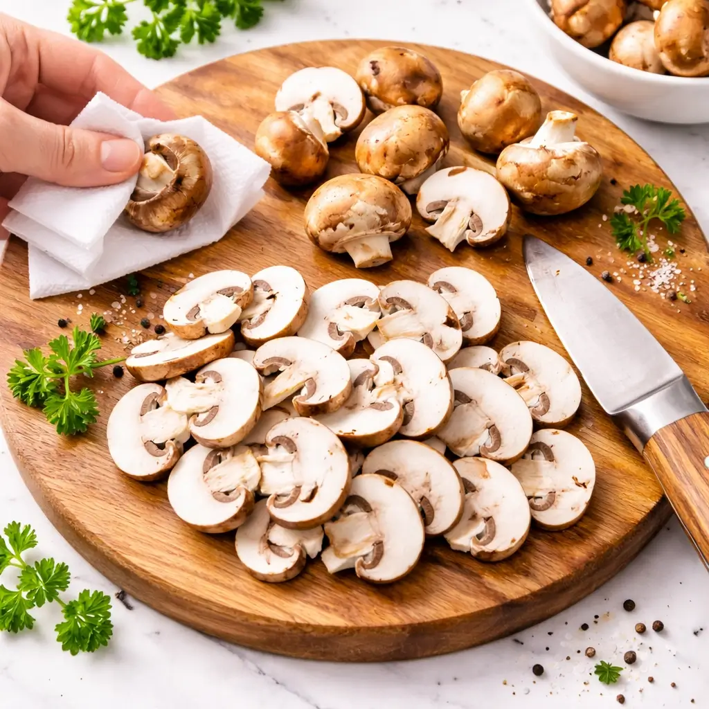Creamy Garlic Mushrooms