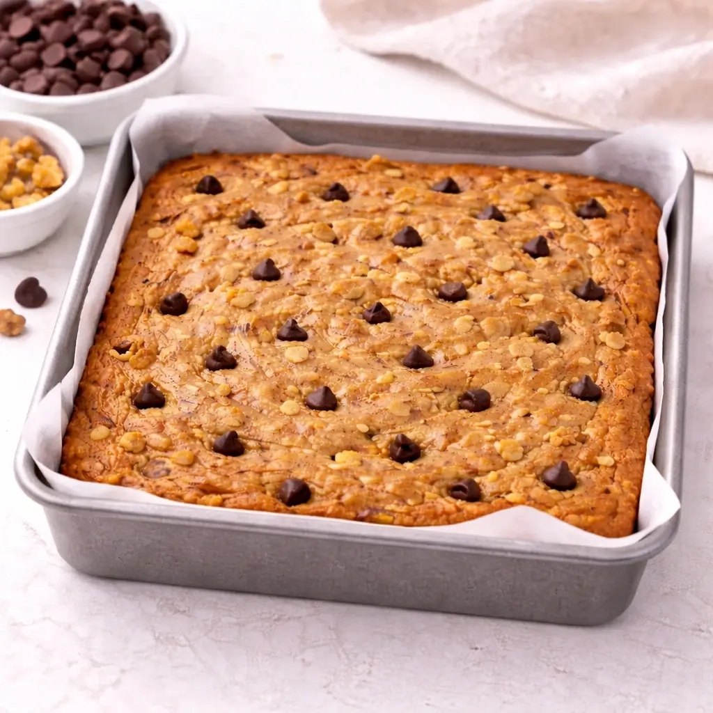 Coffee Chocolate Chip Blondies​