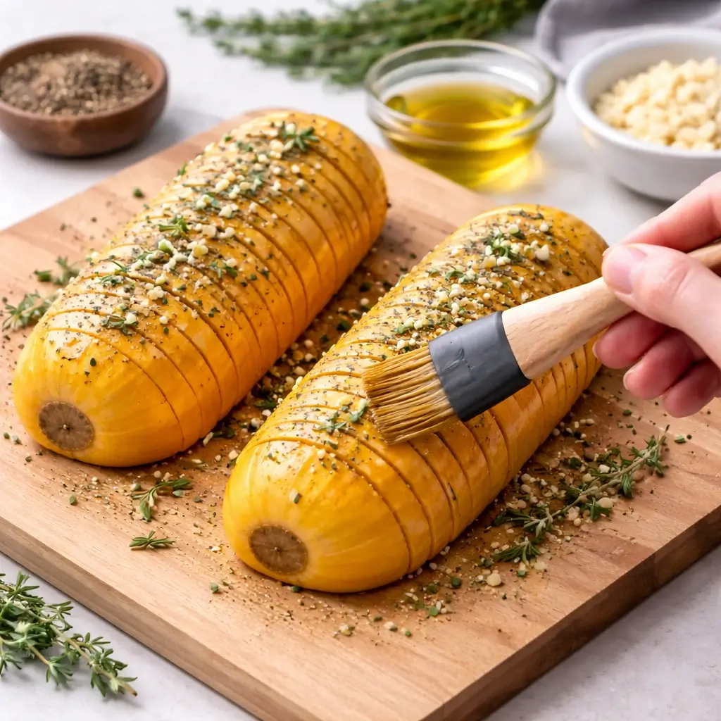 Hasselback Butternut Squash