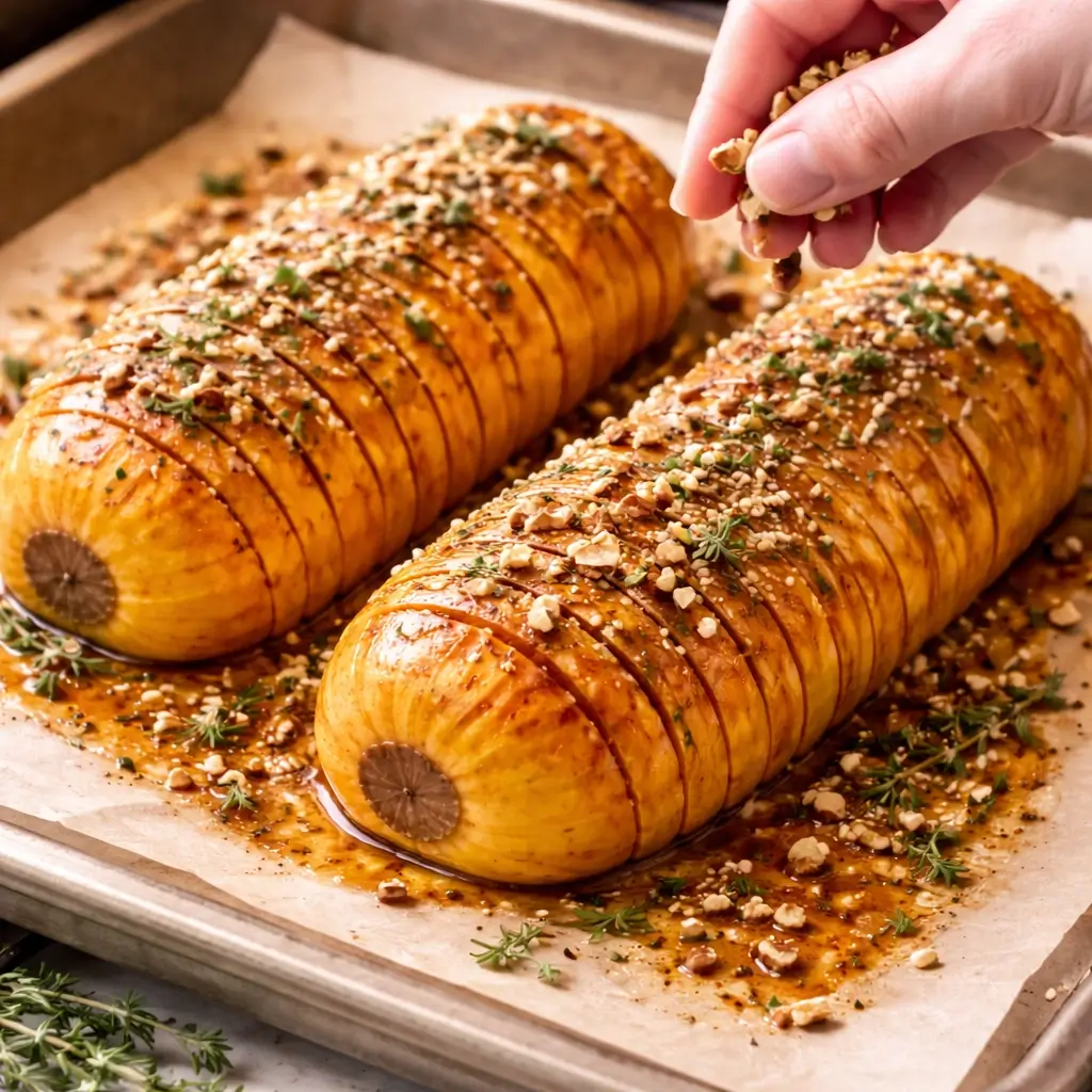 Hasselback Butternut Squash