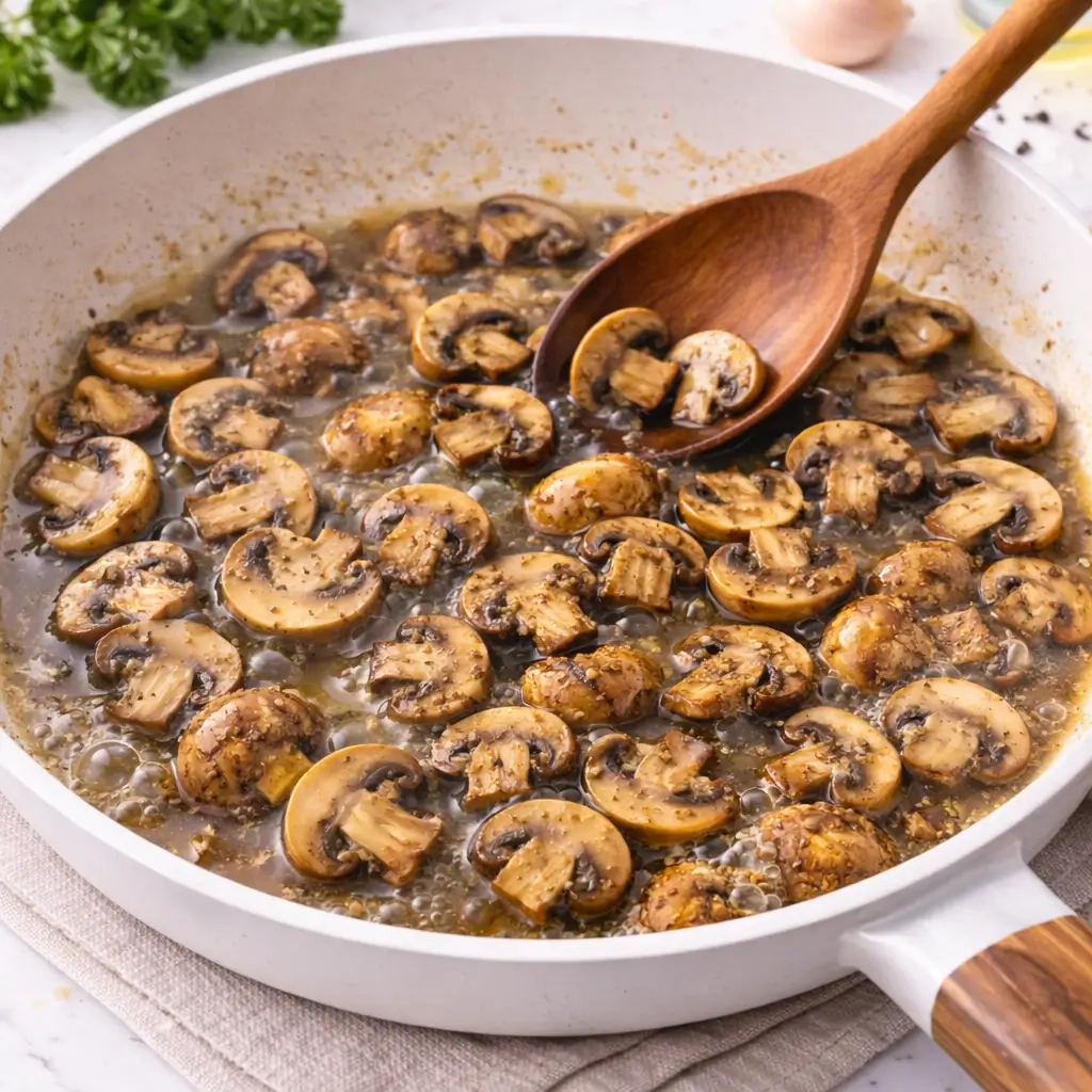 Creamy Garlic Mushrooms