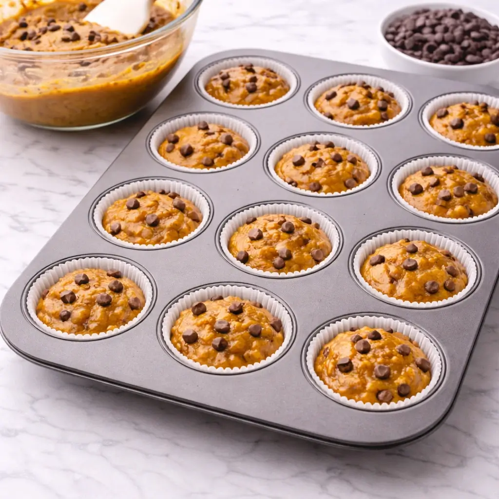 Chocolate Chip Pumpkin Muffins