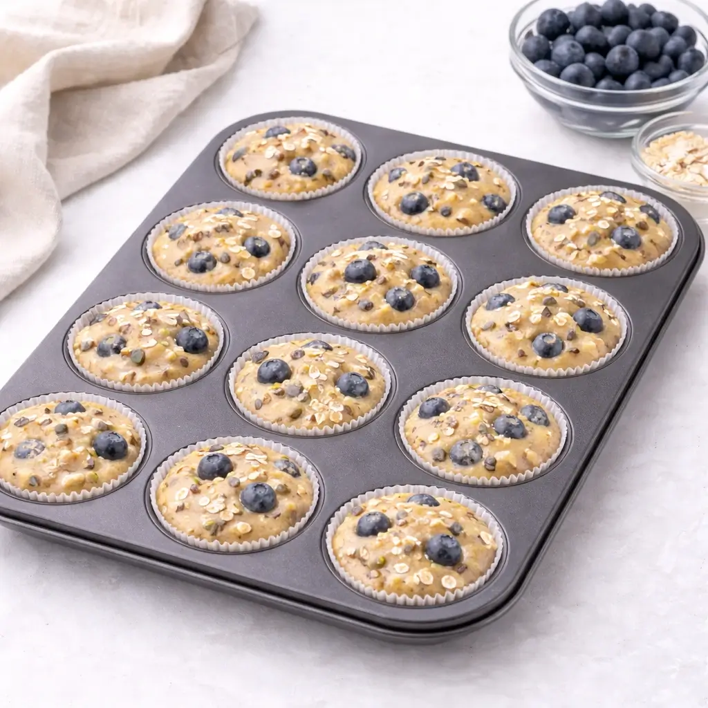 Healthy Blueberry Muffins Recipe
