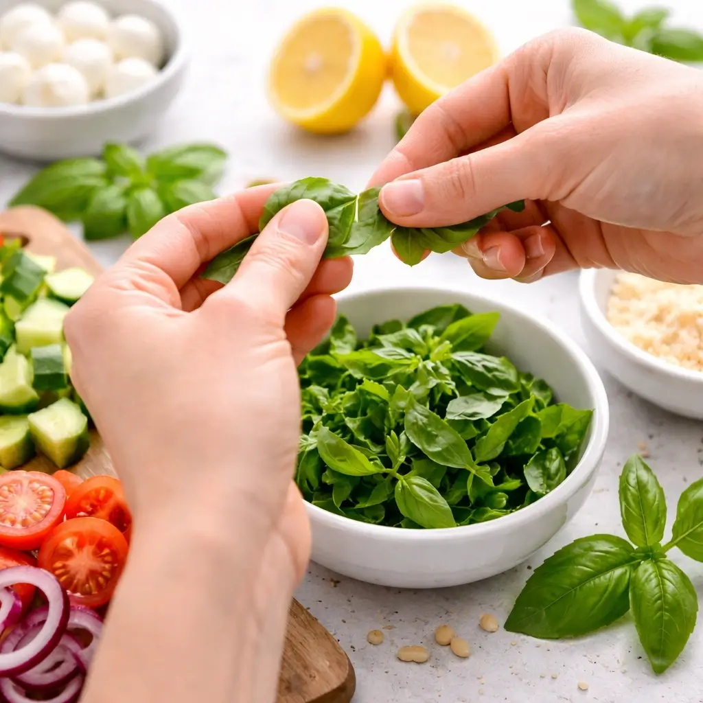 Creamy Pesto Pasta Salad