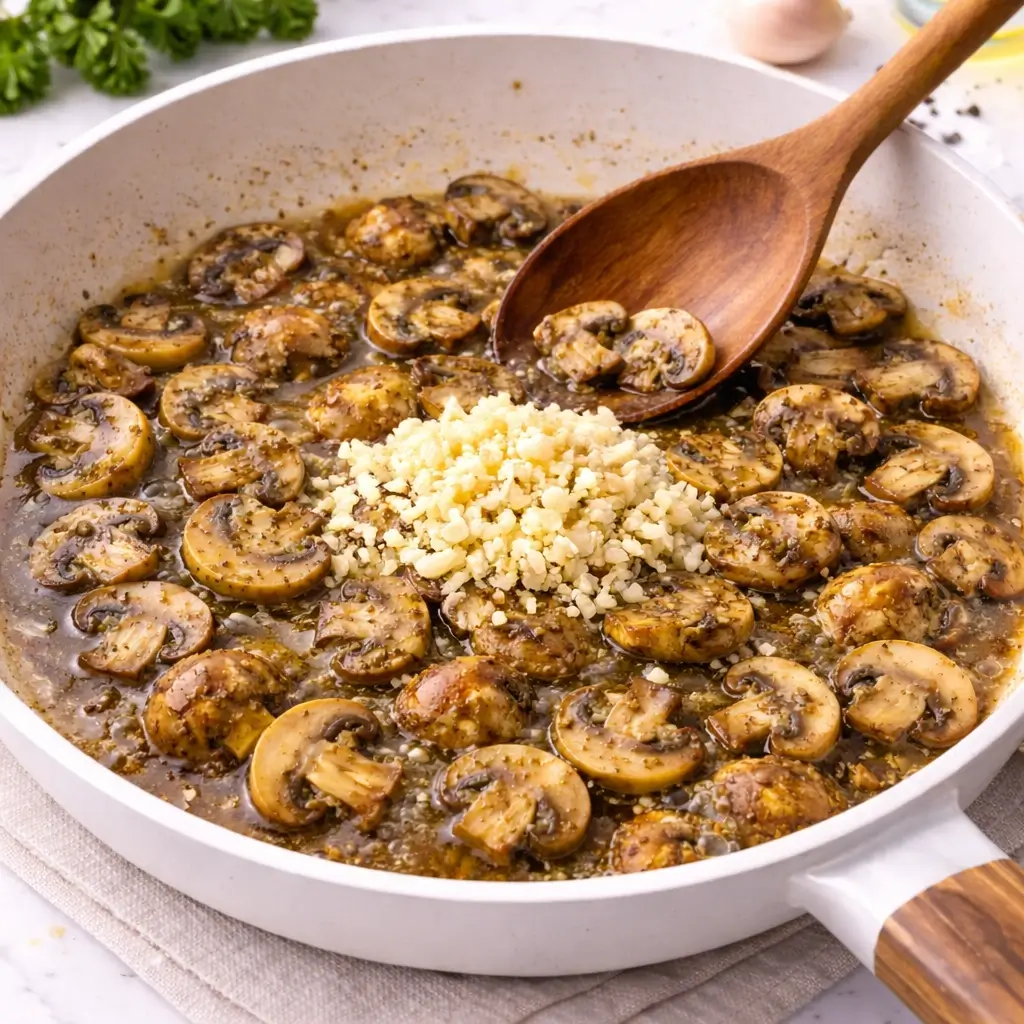 Creamy Garlic Mushrooms