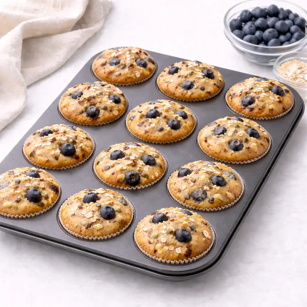 Healthy Blueberry Muffins Recipe