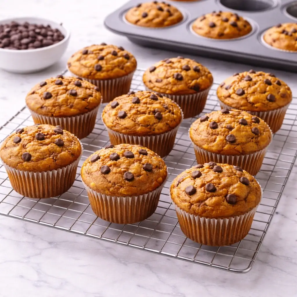 Chocolate Chip Pumpkin Muffins