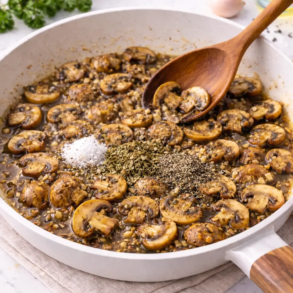 Creamy Garlic Mushrooms