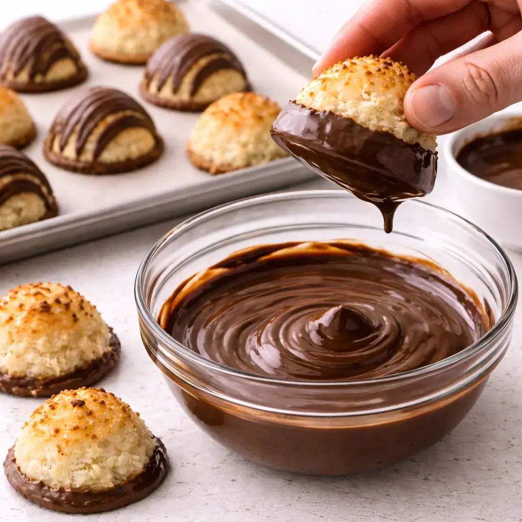 Chocolate Coconut Macaroons