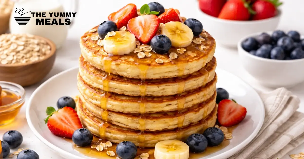 Blender Oatmeal Pancakes