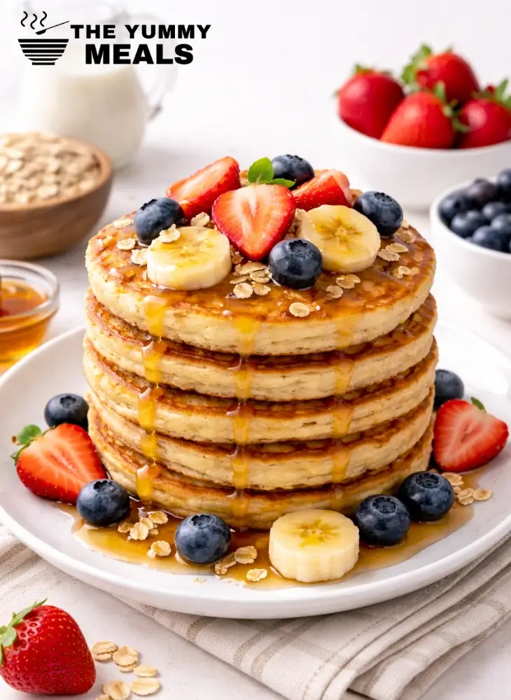 Blender Oatmeal Pancakes