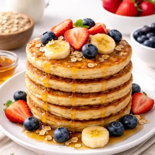 Blender Oatmeal Pancakes