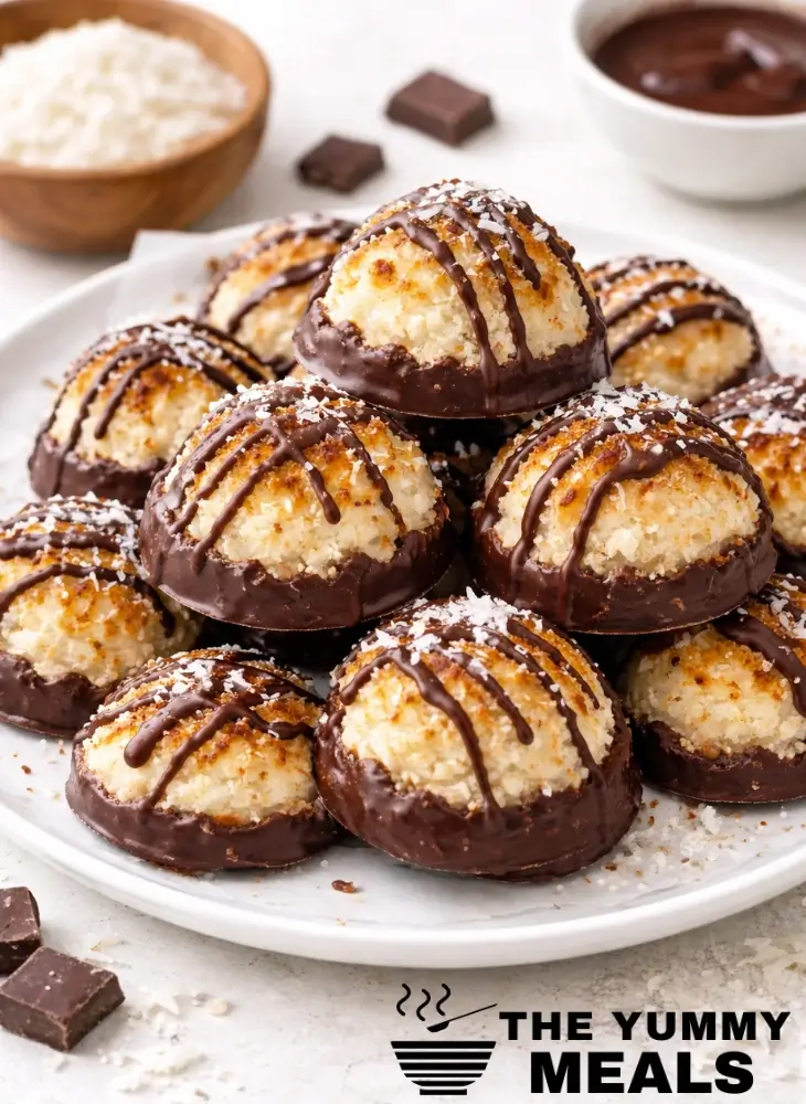 Chocolate Coconut Macaroons