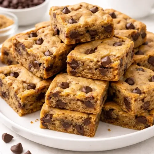 Coffee Chocolate Chip Blondies