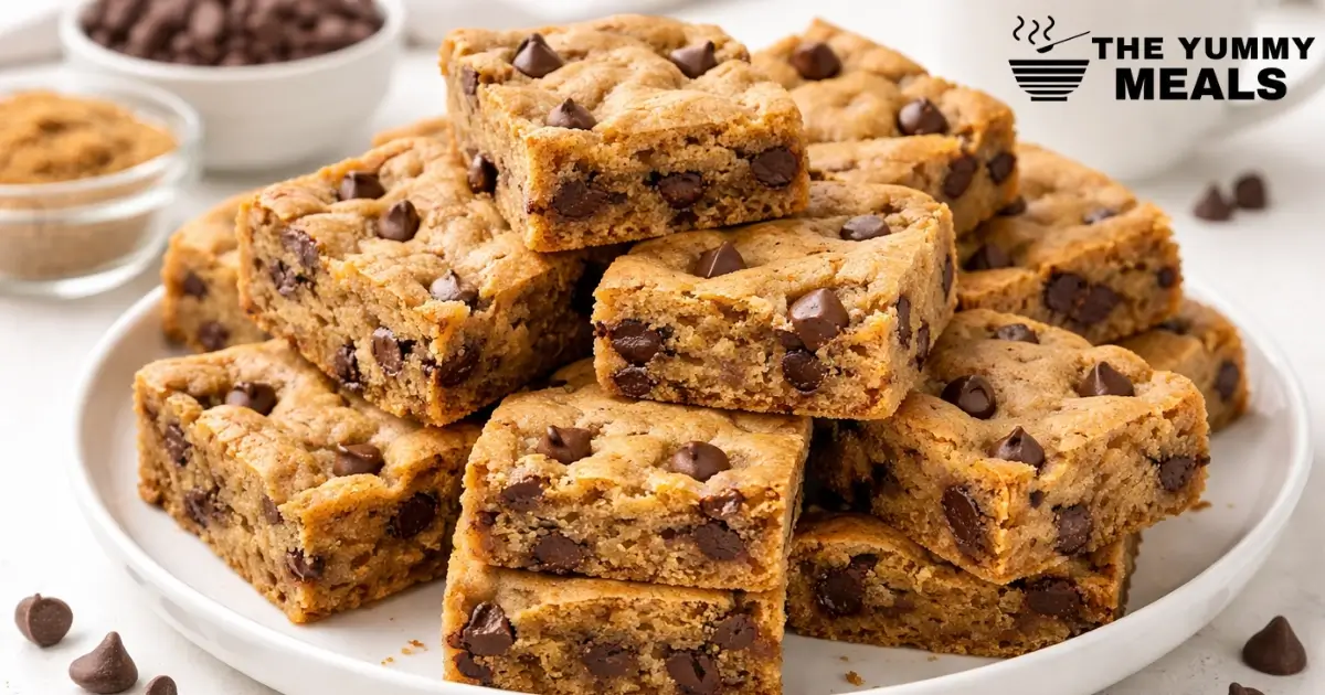 Coffee Chocolate Chip Blondies​