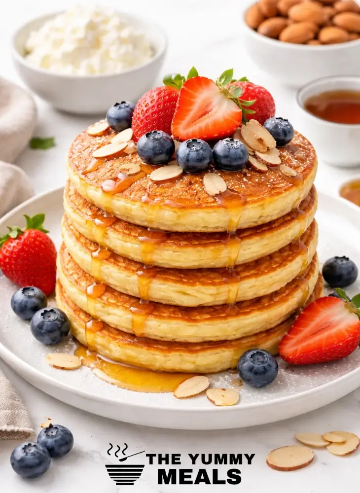 Cottage Cheese Almond Flour Pancakes